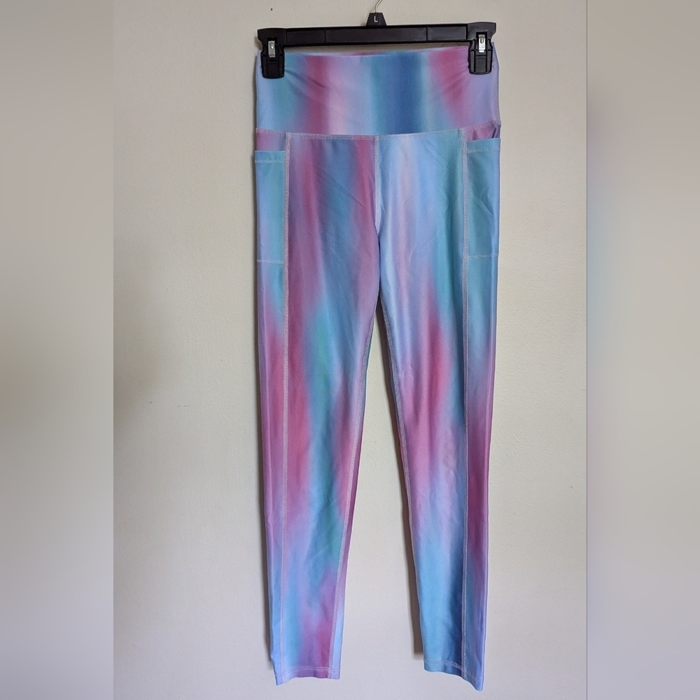 DSG Momentum High Rise Printed Full Length Leggings Ombre Girls Size L / 14